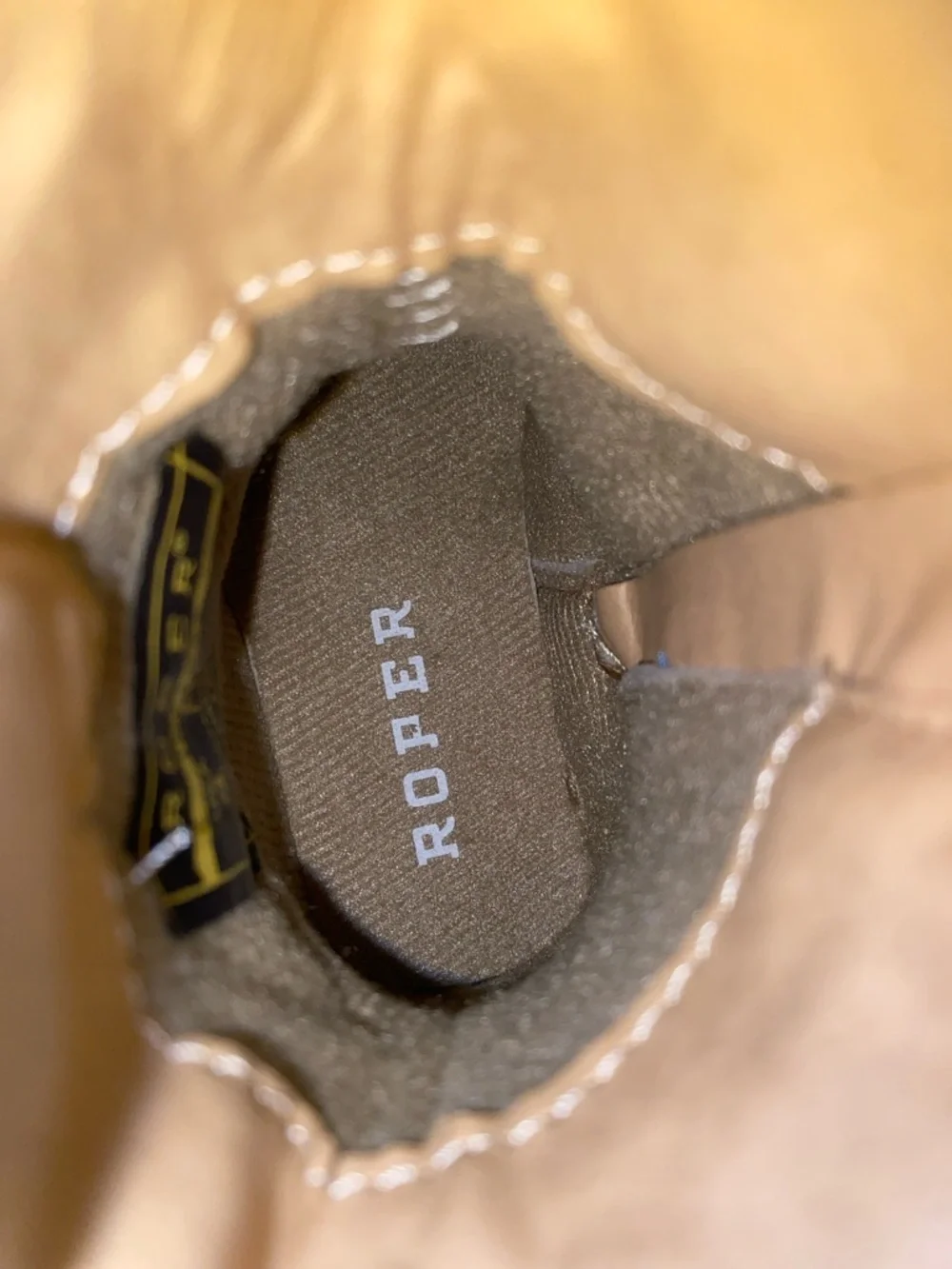 Roper CowBabies glitter geo tan Infants boots 🆕